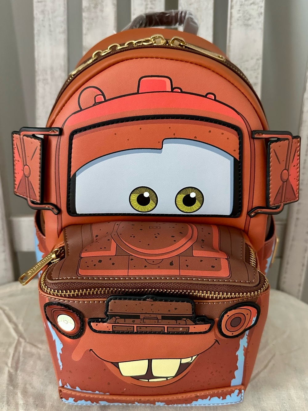 Loungefly Disney Pixar Cars Figural Light Up Mini Backpack-BoxLunch Exclusive
